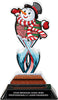 Ugly Sweater Contest Tribal Flames Acrylic Trophy - 8.5 inch [TACR85-TF-UGSWT-Q]