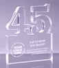 Number 45 Acrylic Award - 6 inch [ATNM-45-6-Q]
