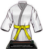Martial Arts Uniform Colorix-T Acrylic Trophy- Yellow [TACR7-JSY-MA-YLW-Q]