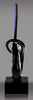Black & Blue Glass Curl- 13 inch [AGC20]