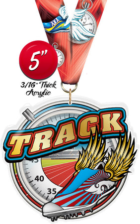 Track Colorix-M Acrylic Medal [MACR5-TK-Q]