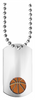 Basketball Etched & Paint Filled Dog Tag [DTS-BK]