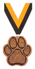 Glitter Paw Medal - 3 inch [MGPAW3]