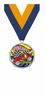 Derby Decagon Painted Medal [MDCM2-PNWD]