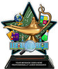 Lamp of Knowledge Colorix-T Acrylic Trophy - 6.25 inch [TACR6-KN-LMPY-Q]