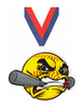 Softball Krunch Colorix-M Acrylic Medal [MACR375-KRCH-SB-Q]