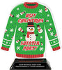 Ugly Christmas Sweater Party Colorix-T Acrylic Trophy - 8.25 inch [TACR8-UGXMAS-Q]