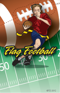 Flag Football Plaque Insert [BBP-2508]