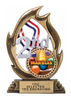 2nd Place Flame Color Resin Trophy [RMFC7-2ND]