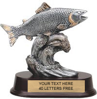 Fish Pewter Finish Resin Trophy [SGRFSH]