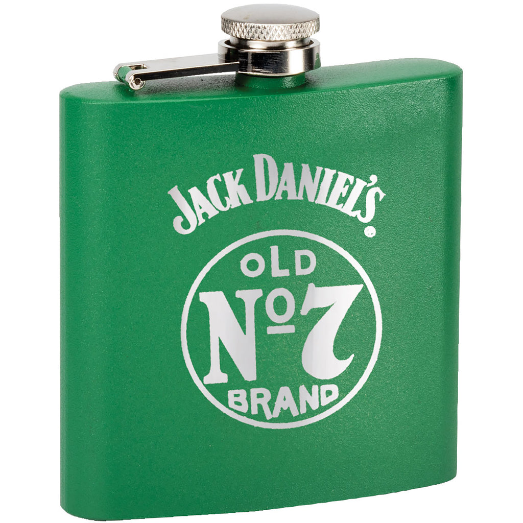 TahoeÂ© Powder Coated Insulated 6 oz Flask - Green [TMLG19-GRN]