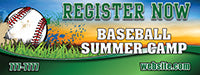 Baseball 3 x 8 Vinyl Banner- Sunset [VB-BS-SNT-38]