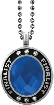 Blue Gem Silver Finalist Charm [CSOV-FNL-STN-BLU-S]