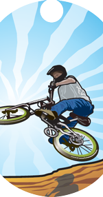 BMX Dog Tag Insert [DT-1603]