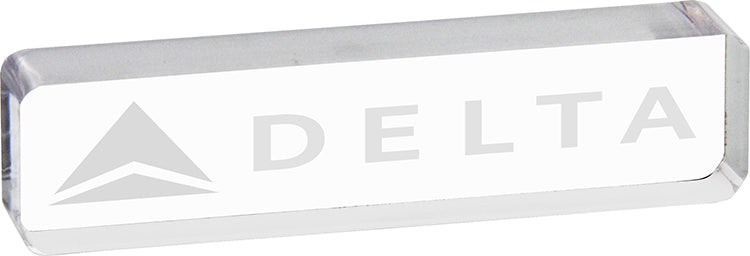 Acrylic Logo Block- 4x1 inch [ALB-4X1-Q]