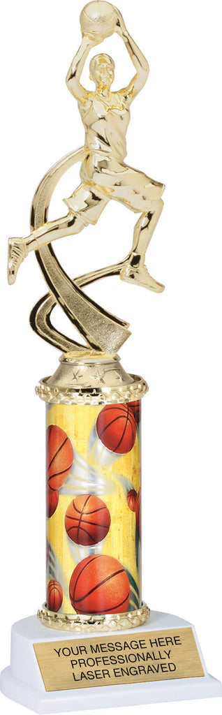 Basketball Motion Sport Trophy- Female 11 inch [TMPATR-BKF-11]