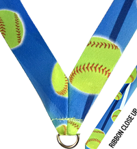 7/8 x 30 in. Softball Sublimated Neck Ribbon [NKRB-4073]