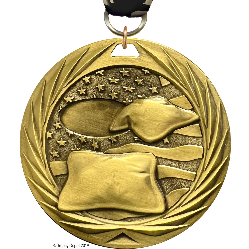 Cornhole 1.75 inch Blade 3D Diecast Medal [MBD1-CRNHL]