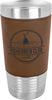 Polar Camel 20 oz. Ringneck Dk. Brown Leatherette Vacuum Insulated Tumbler [JTML-522]
