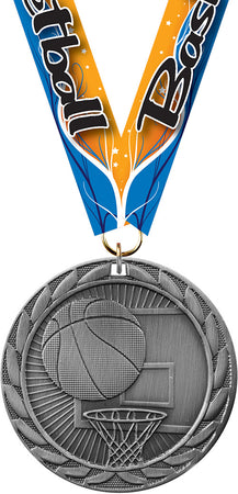 Basketball FE Iron Medal- Silver [MCFE-BK-S]