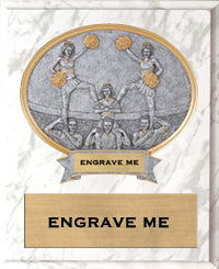 Cheer Co-Ed Sport Legend Oval Plaque [P10SLO8-CH2]