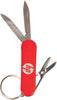3 Function Pocket Knife Keychain- Red [PKTKF003-RED]