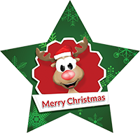 Christmas: Rudolph Star Insert [ST-4220]