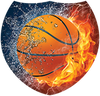 Basketball Fire & Water Shield Insert [SH-3149]