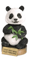 Panda Bobblehead Mascot - 6" Resin Trophy [BHMA-PAN]