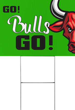 Bull Mascot Yard Sign - 24 x 18 inch [YS2418-MSCT-BULL]