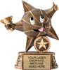 Basketball Lil Star Resin Trophy [RMSTRB-BK]