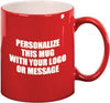 LazerMug Round Ceramic Mug- Red [LMRD11-RED]