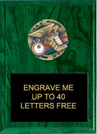 7"x9" Track Dimensional Color Plaque [PEM7-TK]