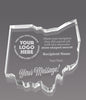 Ohio Paperweight Acrylic Award - 4.25 x 3.75 inch [ASTT-OH-Q]