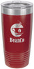 Polar Camel 20 oz. Ringneck Maroon Vacuum Insulated Tumbler w/Clear Lid [TVIJ213]