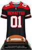 Football Jersey Colorix-T Acrylic Trophy- Red [TACR7-JSY-FB-RED-Q]