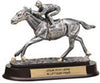 Horse Racing Pewter Finish Resin Trophy [SGR2091HR]