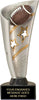 Football Banner Resin 3D Sport Trophy - 8.25 inch [RJBAN8-FB]