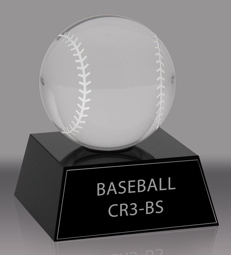 Baseball Crystal Award 3.5