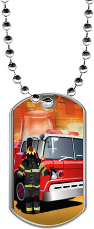 Firefighting Dog Tags [DTLAM2-FIRE]