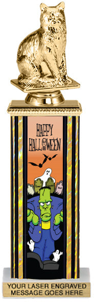 Halloween Frankenstien Rectangle Column Trophy- 12 inch [TSQ12STK-FRNK]