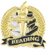 Reading Academic Lapel Torch Pin [LPST100]