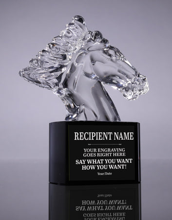 Crystal Horse Head Award - 5.5 inch [CM289HS-5]
