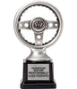 Silver Steering Wheel Resin Trophy - 6 inch [RM-076-6]