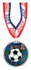 Soccer Decagon Painted Medal [MDCM2-SC]