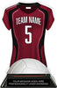 Volleyball Jersey Colorix-T Acrylic Trophy- Maroon [TACR7-JSY-VB-MRN-Q]