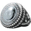 Soccer World Class Championship Stones Ring - Black Nickel [RSWCG-SC-STN-K]