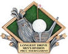 Golf Color Diamond Resin Trophy [RCD75-GL]