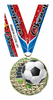 Soccer Blasting Stars Medal - 2.25 inch [MSSB2-SC]