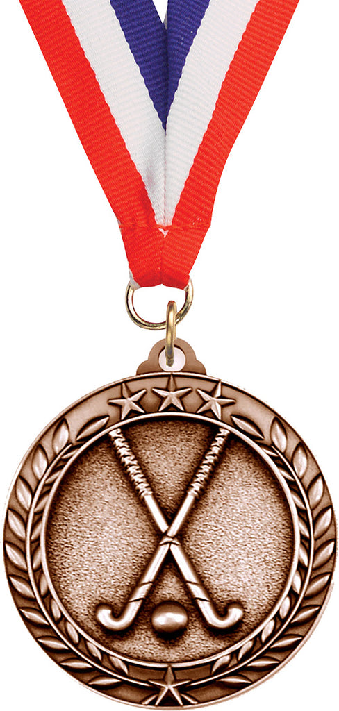 Field Hockey Dimensional Medal- Bronze [MSW2-FLDHK-B]